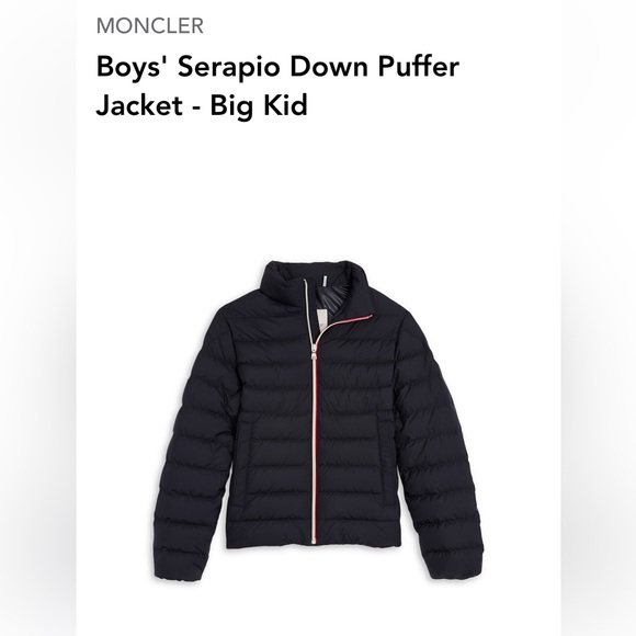 NWT 💯% authentic Moncler Kids Serapio Navy Puffer Jacket. With hanger&bag&tags - Picture 5 of 16